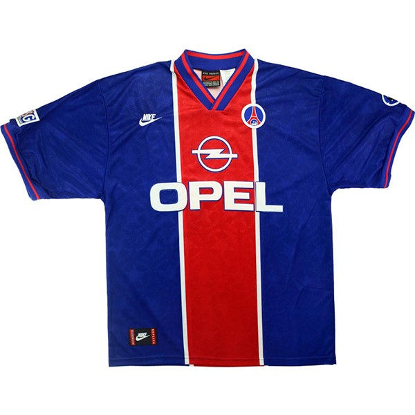 Tailandia Camiseta Paris Saint Germain Primera Equipación Retro 1995 1996 Azul